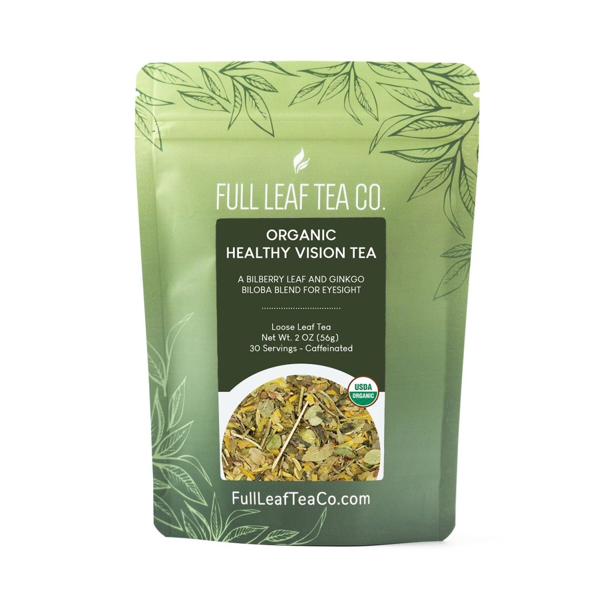 Organic Healthy Vision Tea Retail Bags – Case of 6