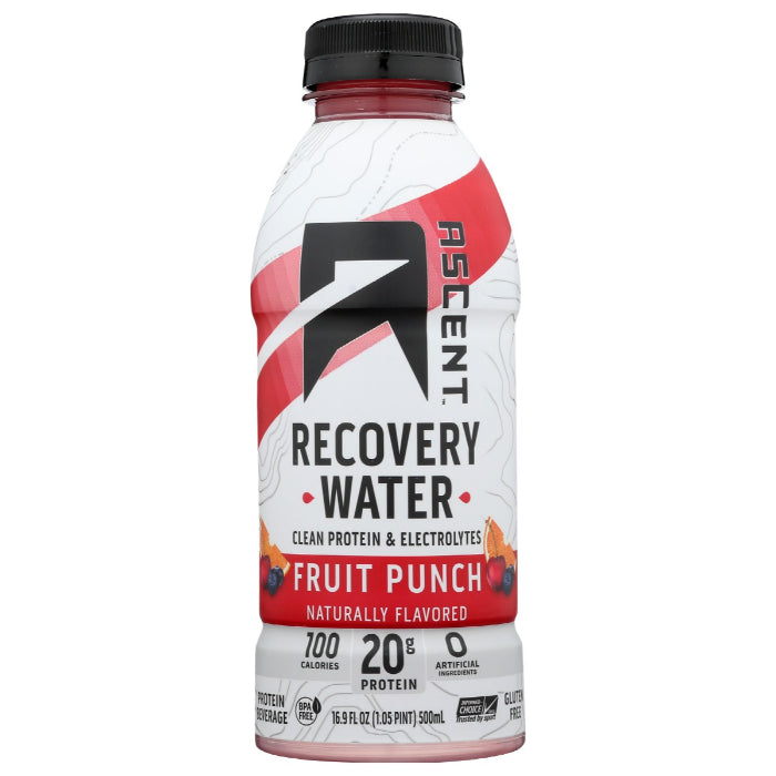 Ascent – Recovery Water Fruit Punch, 16.9 FO – Pack of 12