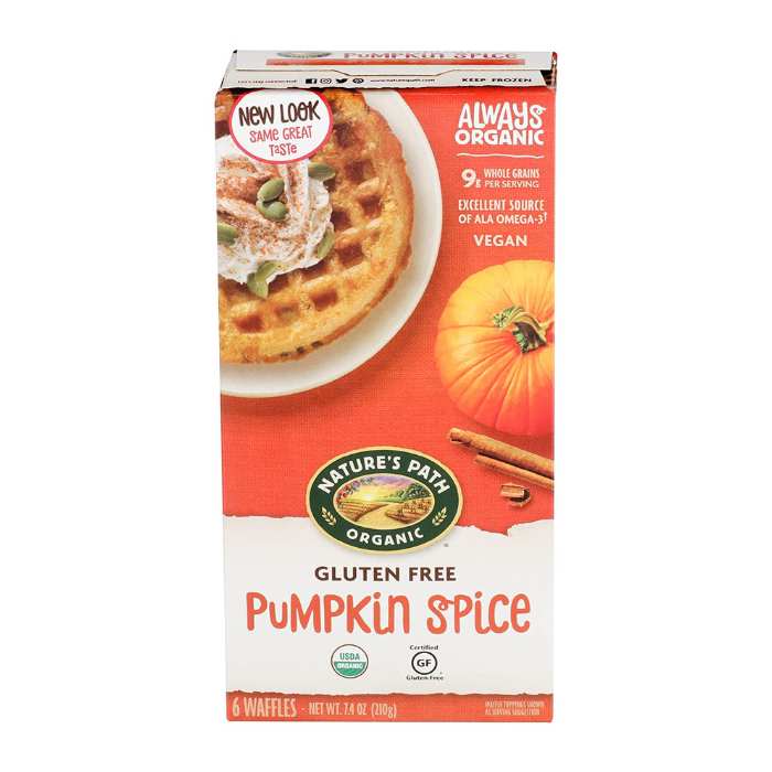Nature’s Path – Gluten-Free Pumpkin Spice Waffles, 7.4oz