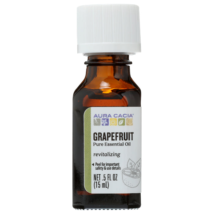 Aura Cacia – Essential Oil Grapefruit, 0.5 oz (Pack of 1)