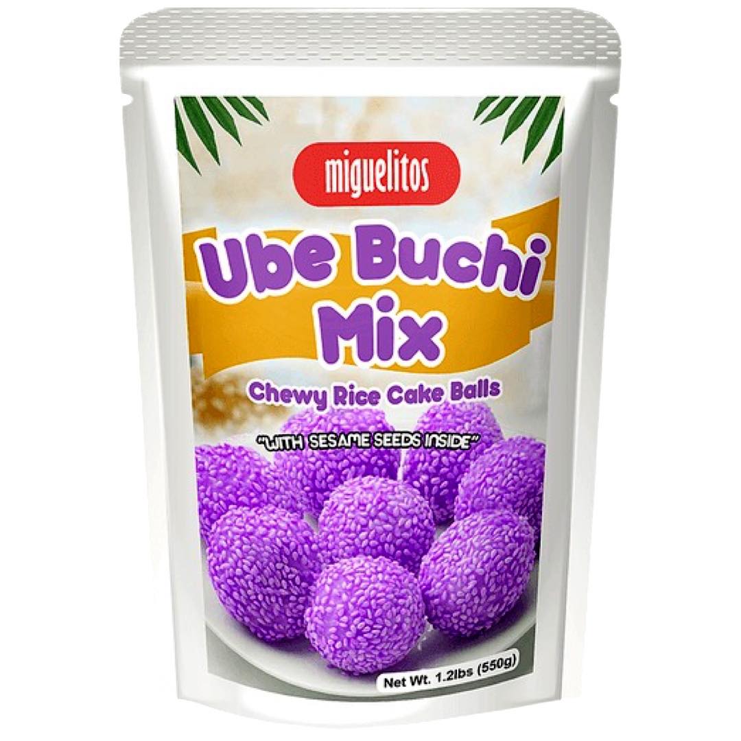 Miguelitos – UBE Buchi Mix – Chewy Rice Cake Balls – 550 G