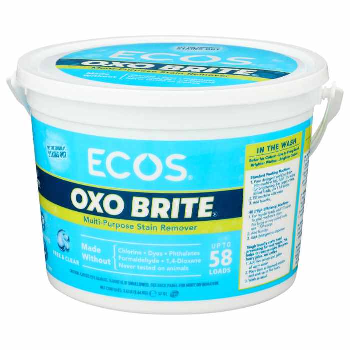 ECOS – Laundry Oxidizer Multipurpose Stain Remover 3.6LB ( Pack of 6)