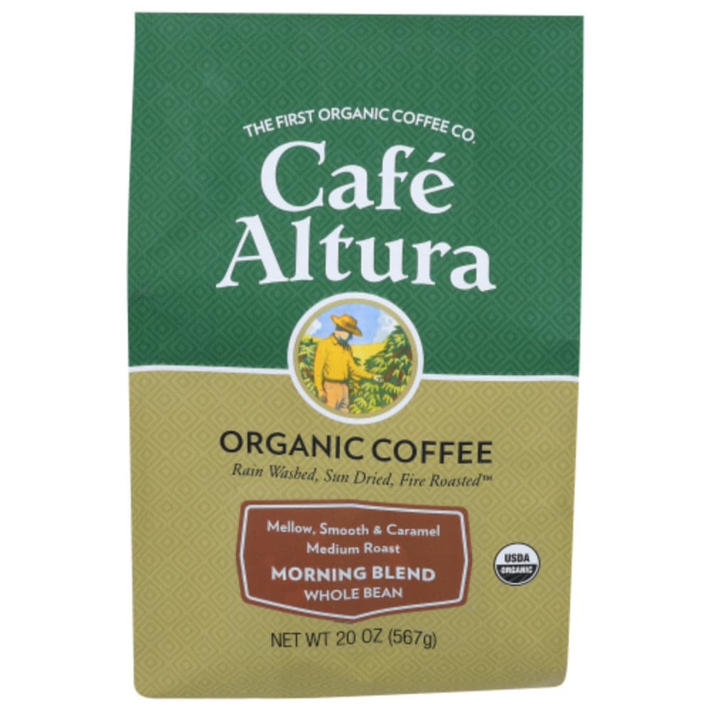 Cafe Altura – Organic Coffee Morning Blend Whole Bean, 20 Oz