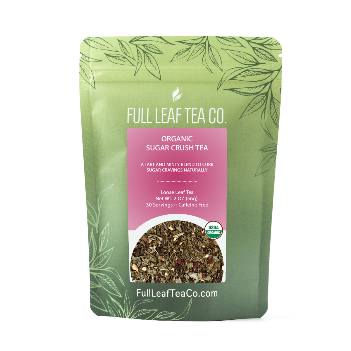 Organic Sugar Crush Tea Retail Bags – Case of 6
