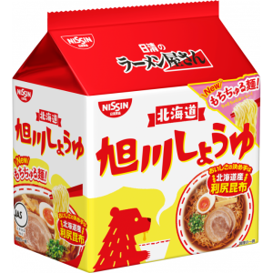 Nissin Ramen Yasan Asahikawa Shoyu Ramen Instant Noodles 5 Servings
