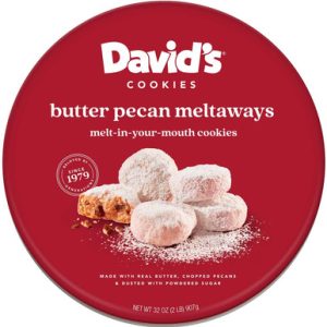 David’s Cookies Butter Pecan Meltaways, 32 oz.