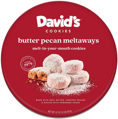 David’s Cookies Butter Pecan Meltaways, 32 oz.