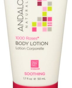 Andalou Naturals – Lotion Trial Size 1000 Roses, 1.7 fl oz – Pack of 6