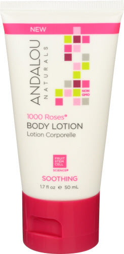 Andalou Naturals – Lotion Trial Size 1000 Roses, 1.7 fl oz – Pack of 6