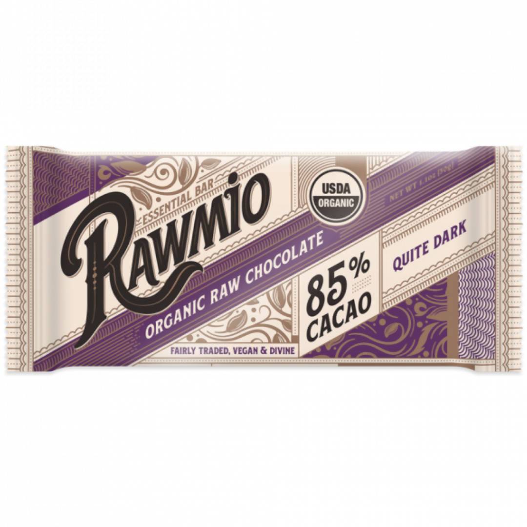 Rawmio 85% Dark Chocolate Bar – 15 x 1.1oz