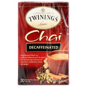 Twinings – Decaf Chai Tea, 20 Bags | Pack of 6