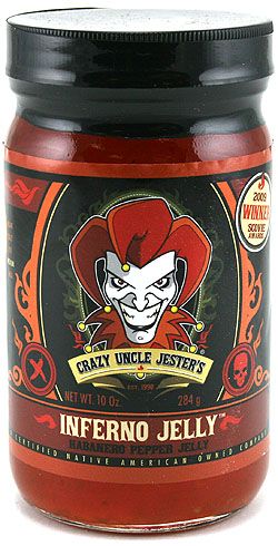 Crazy Uncle Jester’s Inferno Habanero Pepper Jelly, 10oz.