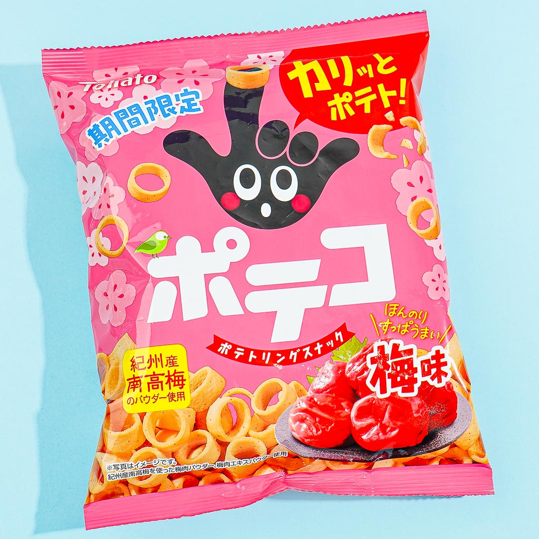 Poteco Sakura Potato Ring Snacks – Plum
