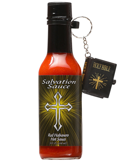 Danny Cash’s Red Habanero Salvation Sauce (w/mini bible), 5oz.