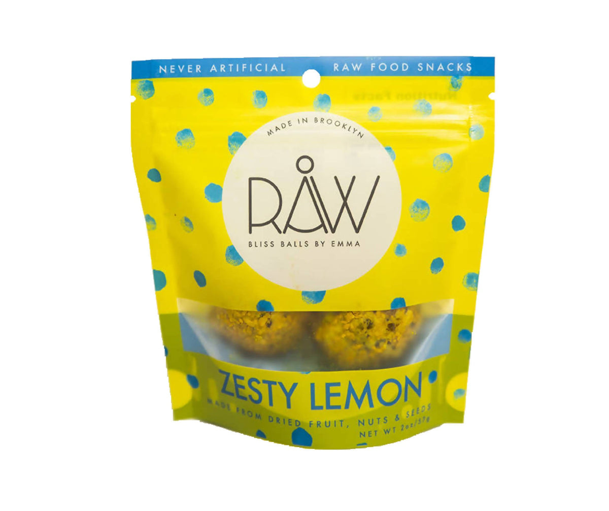Zesty Lemon RAW Bliss Balls – 20 x 1 bag (2oz)