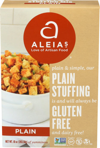 Aleia’s – Plain Gluten-Free Stuffing Mix, 10 Oz | Pack of 6