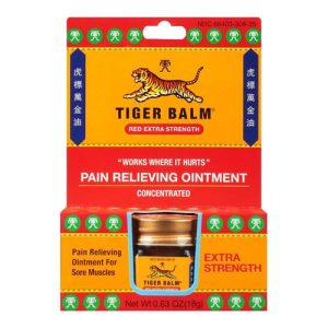 Tiger Balm – Pain Relieving Ointment for Sore Muscles – Concentrated – Extra Strength – 18 G