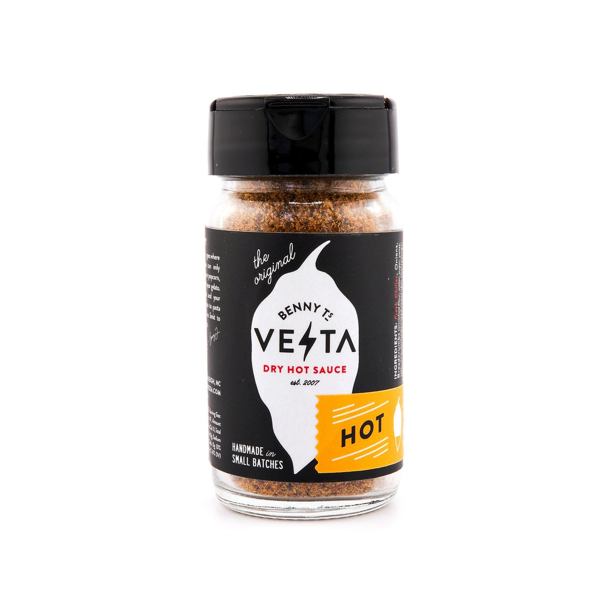 Benny T’s Vesta – Dry Hot Sauce – Hot | 12 Jars