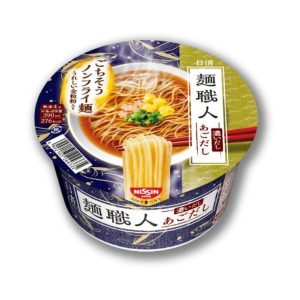 Nissin – Men Shokunin Thick Dashi Ago Dashi with Whole Wheat and Kombu Noodles