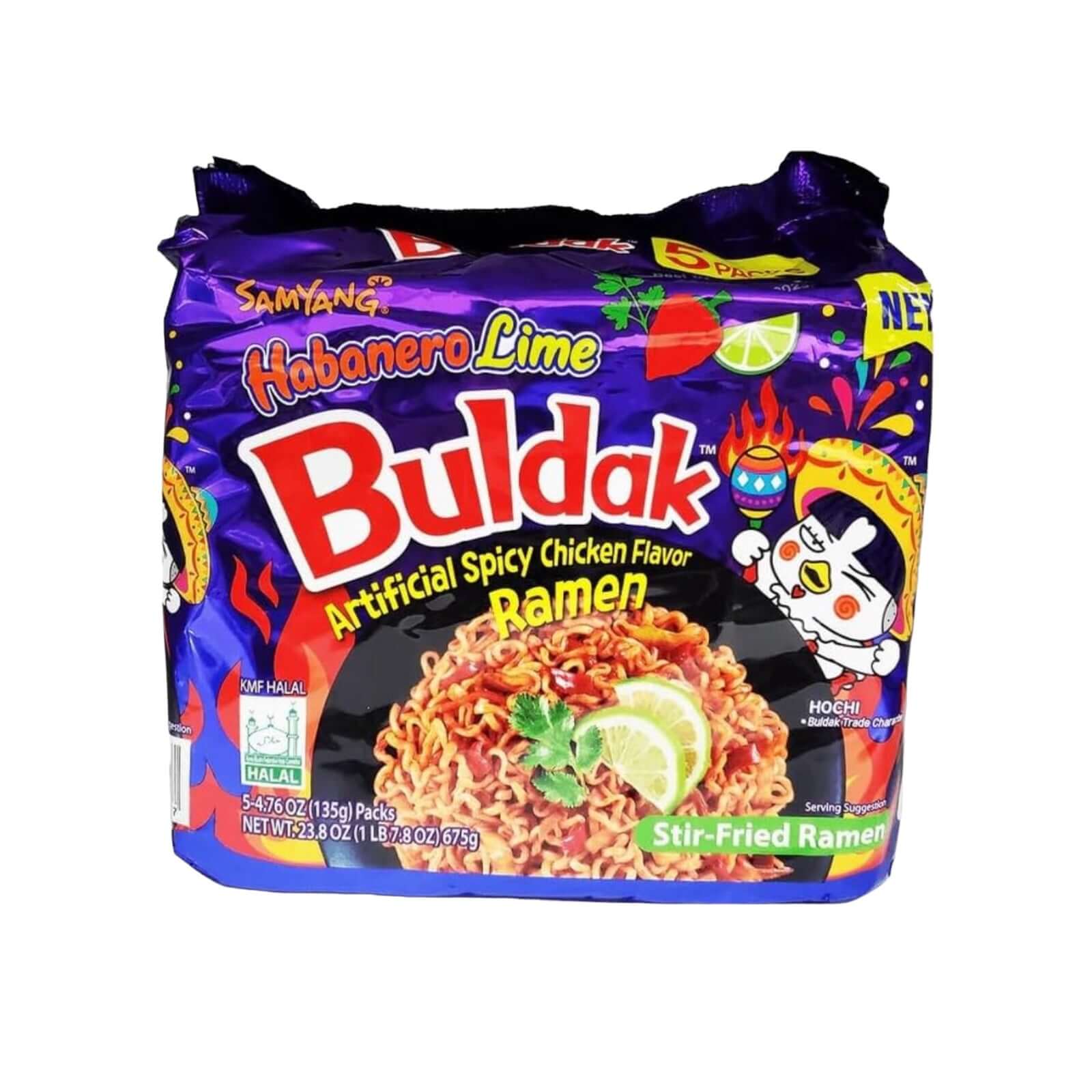 Samyang Buldak Habanero Lime Artificial Spicy Chicken Flavor Stir-Frie