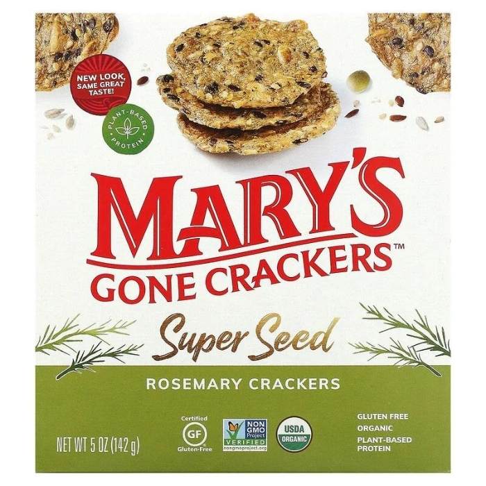 Mary’s Gone Crackers – Superseed Rosemary Crackers, 5oz