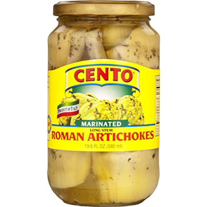 Cento – Roman Artichokes Stem Marinated, 19.6 Floz (Pack of 6)