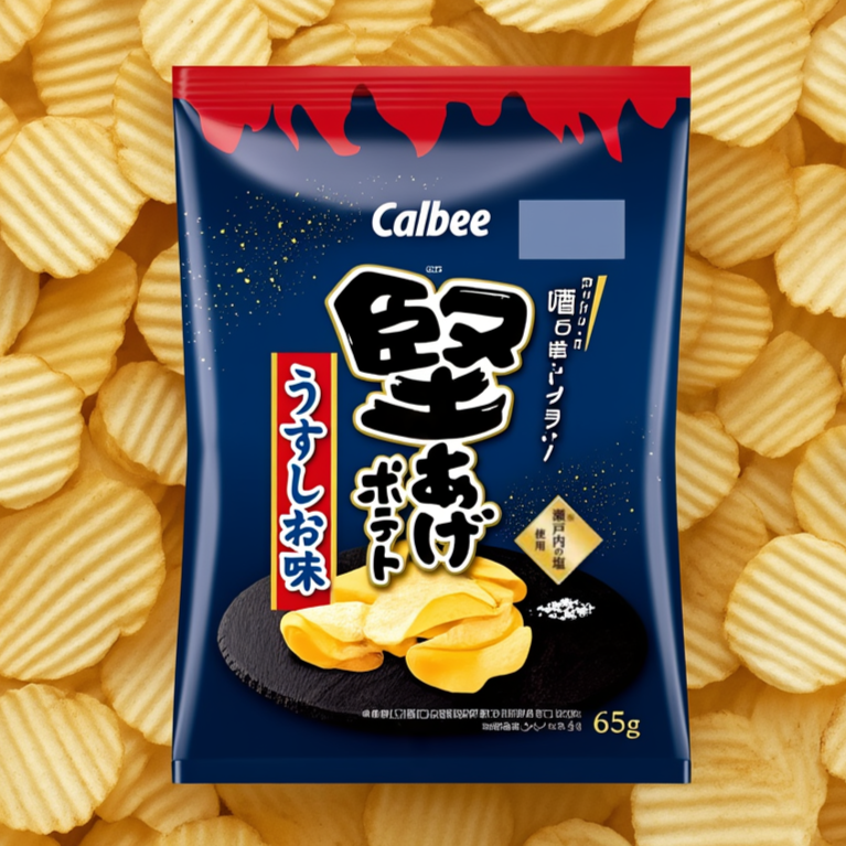 Calbee Hard-Fried Potato Chips Lightly Salted 65g – Made in JAPAN – Tokyo Sakura Mall