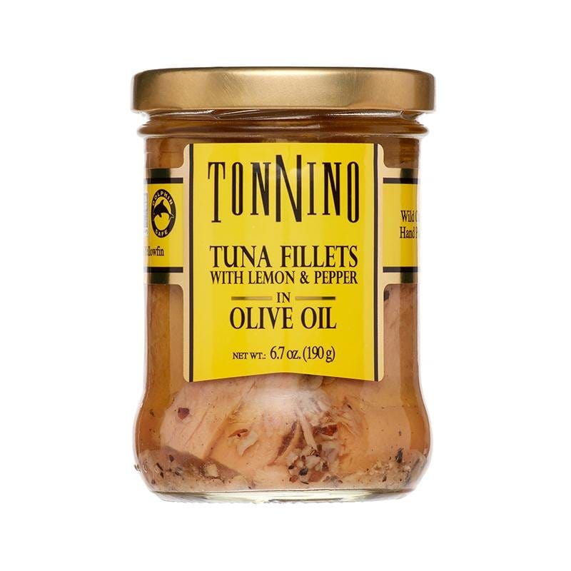 Tonnino Tuna Fillets with Lemon & Peppers in Olive Oil