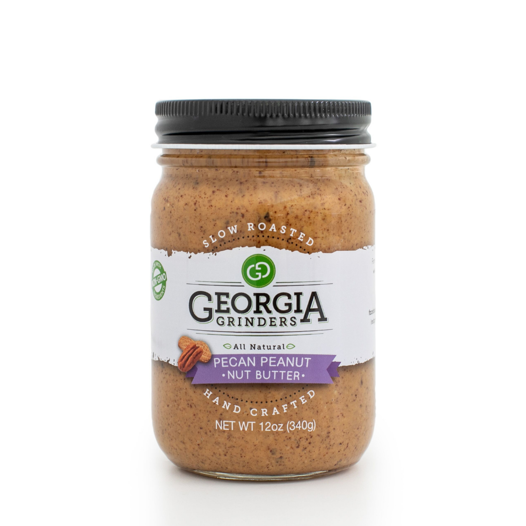 Georgia Grinders Pecan Peanut Butter Blend Jar – 12 oz