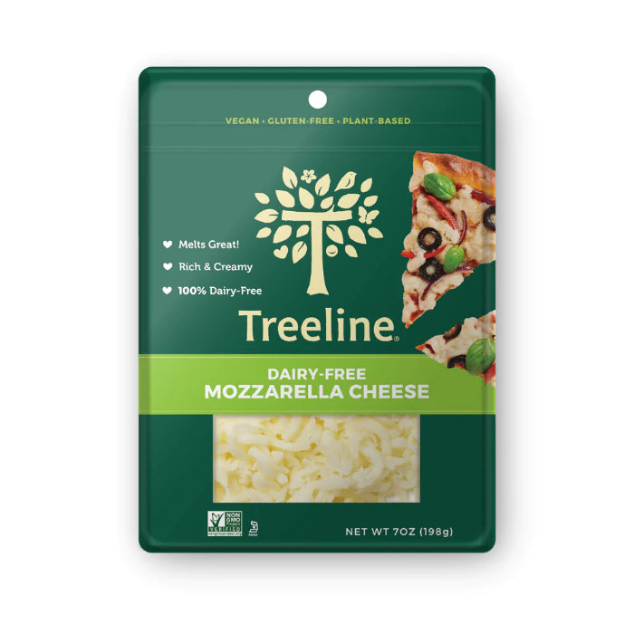 Treeline – Cheese Mozzarella Shreds, 7oz | Pack of 8