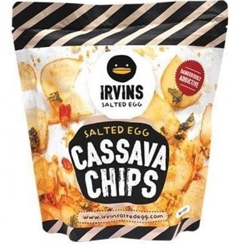 Irvins – Salted Egg – Cassava Chips (Regular) – 105 G