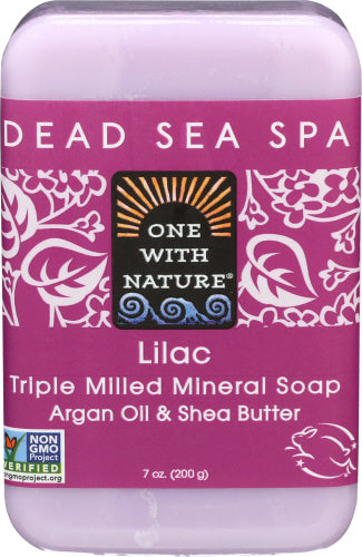 One With Nature – Triple-Milled Soap Bar Lilac, 7 Oz (Pack of 1)