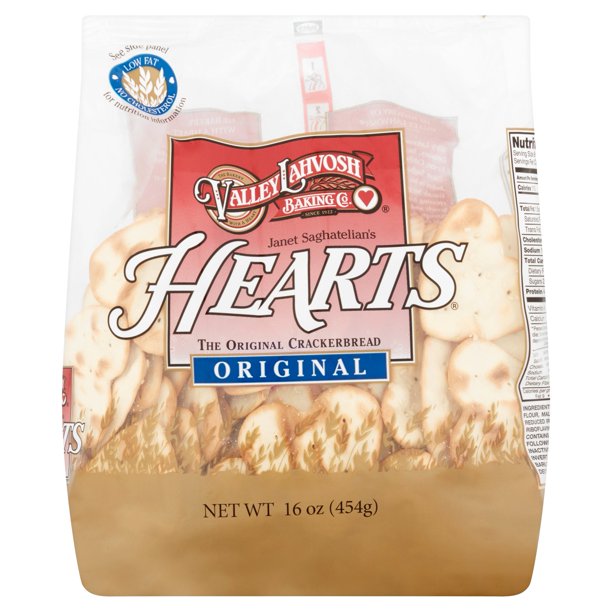 Valley Lahvosh – Cracker Heart Original, 16 oz | Pack of 10