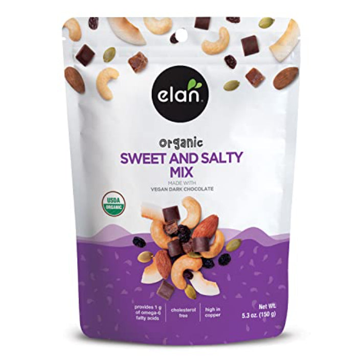 Elan – Nut Sweet N Salty Mix Orga 5.3 Oz – Pack Of 8