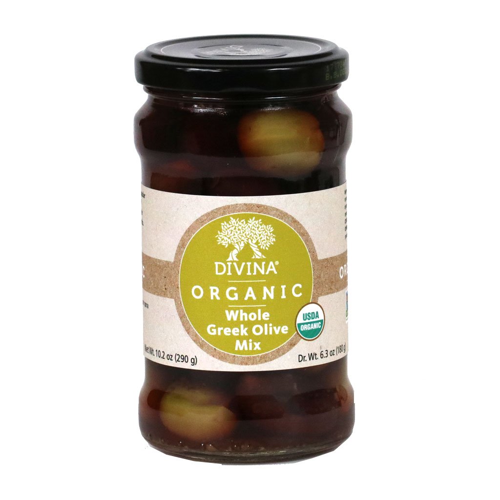 Divina – Organic Olive Mix Greek, 6.36 Oz (Pack of 6)