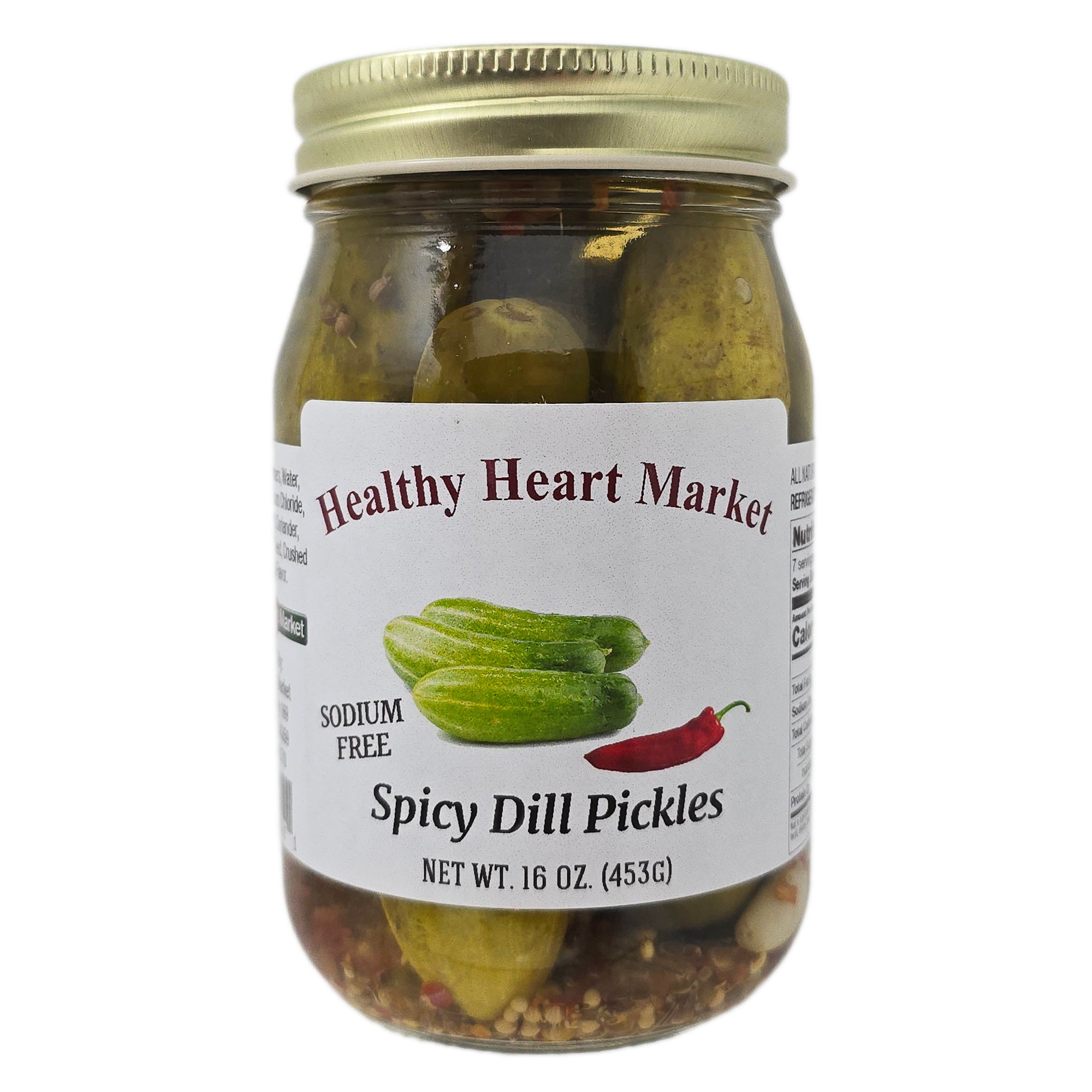 Healthy Heart Market No Sodium Spicy Hot Dill Pickles