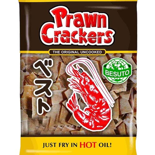 Besuto – Prawn Crackers Flavored Chips – The Original – Uncooked – Besuto – Just Fry in Hot Oil – 250 G