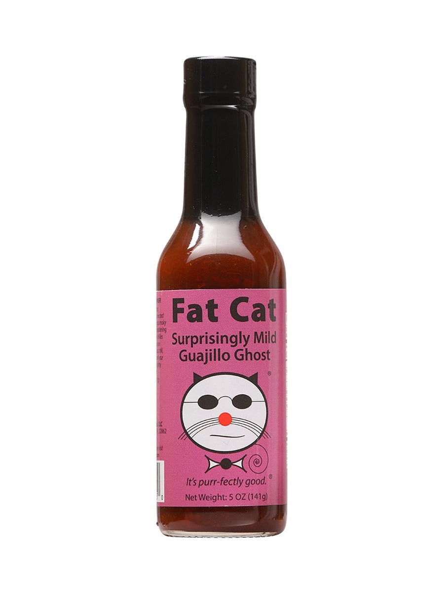 Hot Sauce Fat Cat Surprisingly Mild Guajillo Ghost 5 oz Heat 4