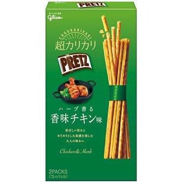 Glico “PRETZ”, Crispy Thin Pretzels, Herb Chicken Flavor, 55g