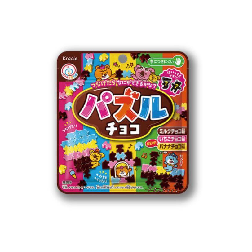 Kracie Puzzle Candy – Chocolate & Strawberry