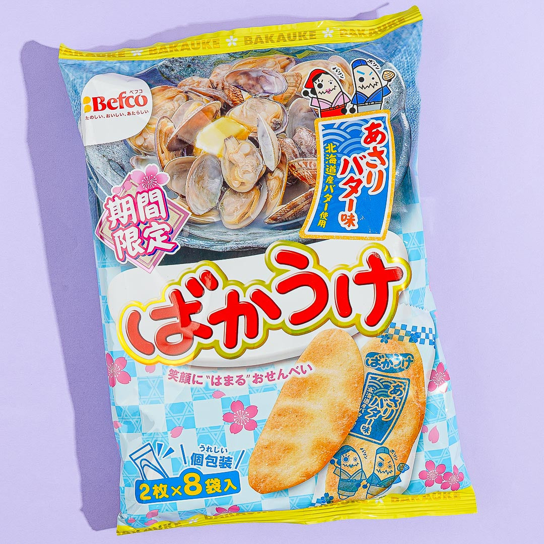 Befco Kuriyama Bakauke Rice Crackers – Butter Clam