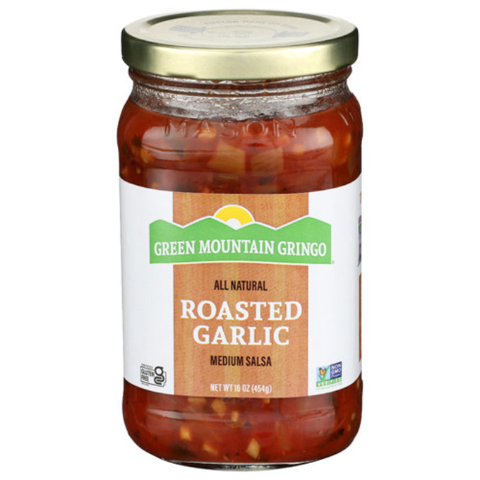 GREEN MOUNTAIN – GRINGO SALSA FIRE RSTD GARLIC 16 OZ – Pack of 6