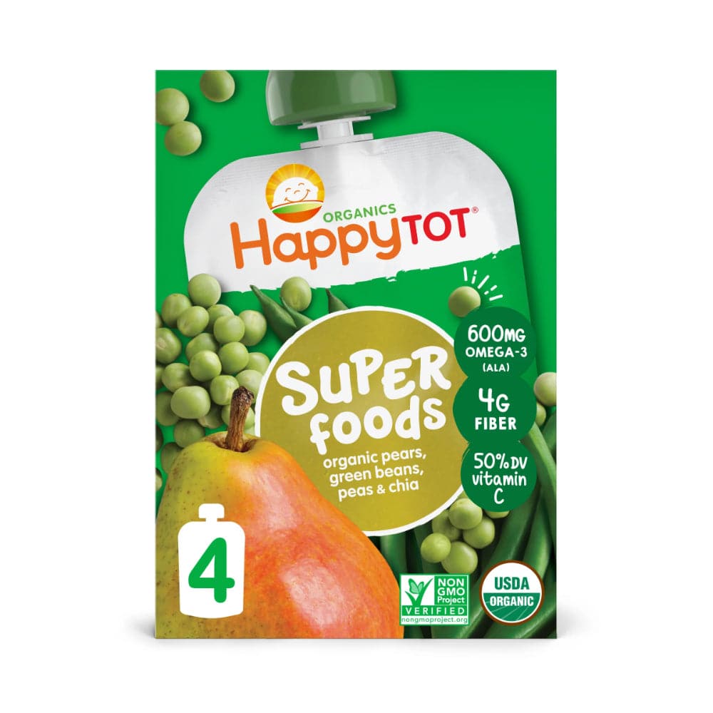 Happy Tot – Organics Super Foods Stage 4 Pears Bean
