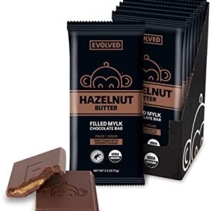 Evolved – Hazelnut Filled Bar, 2.5oz | Pack of 8