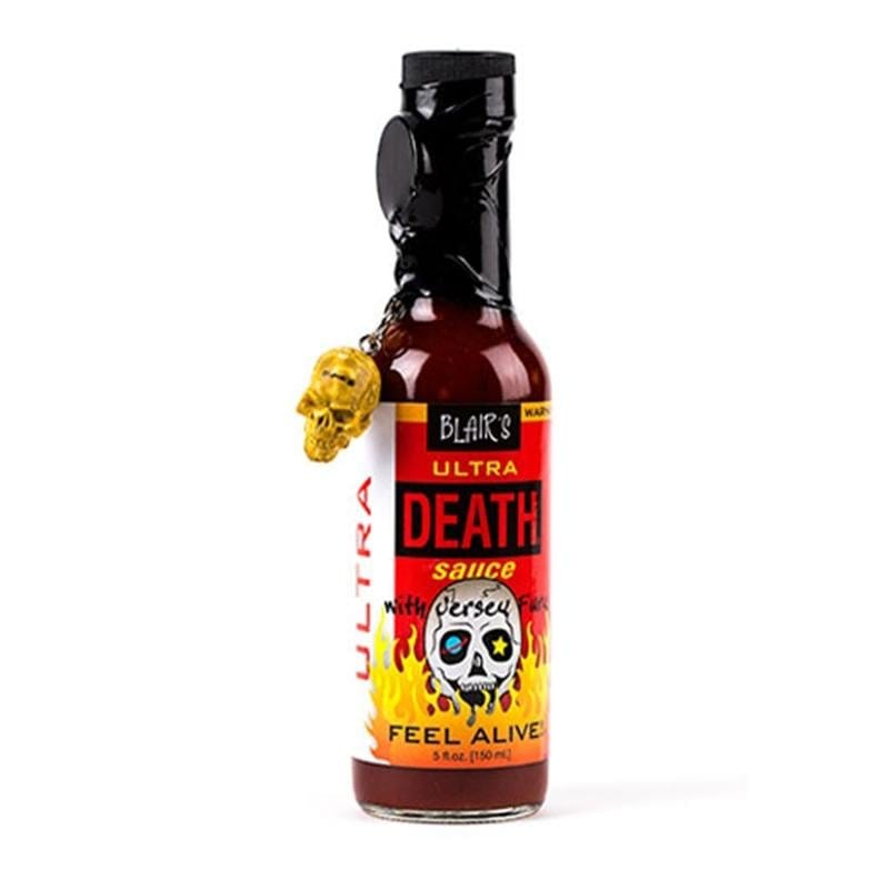 Blair’s Ultra Death Sauce With Jersey Fury And With Skull Key Chain