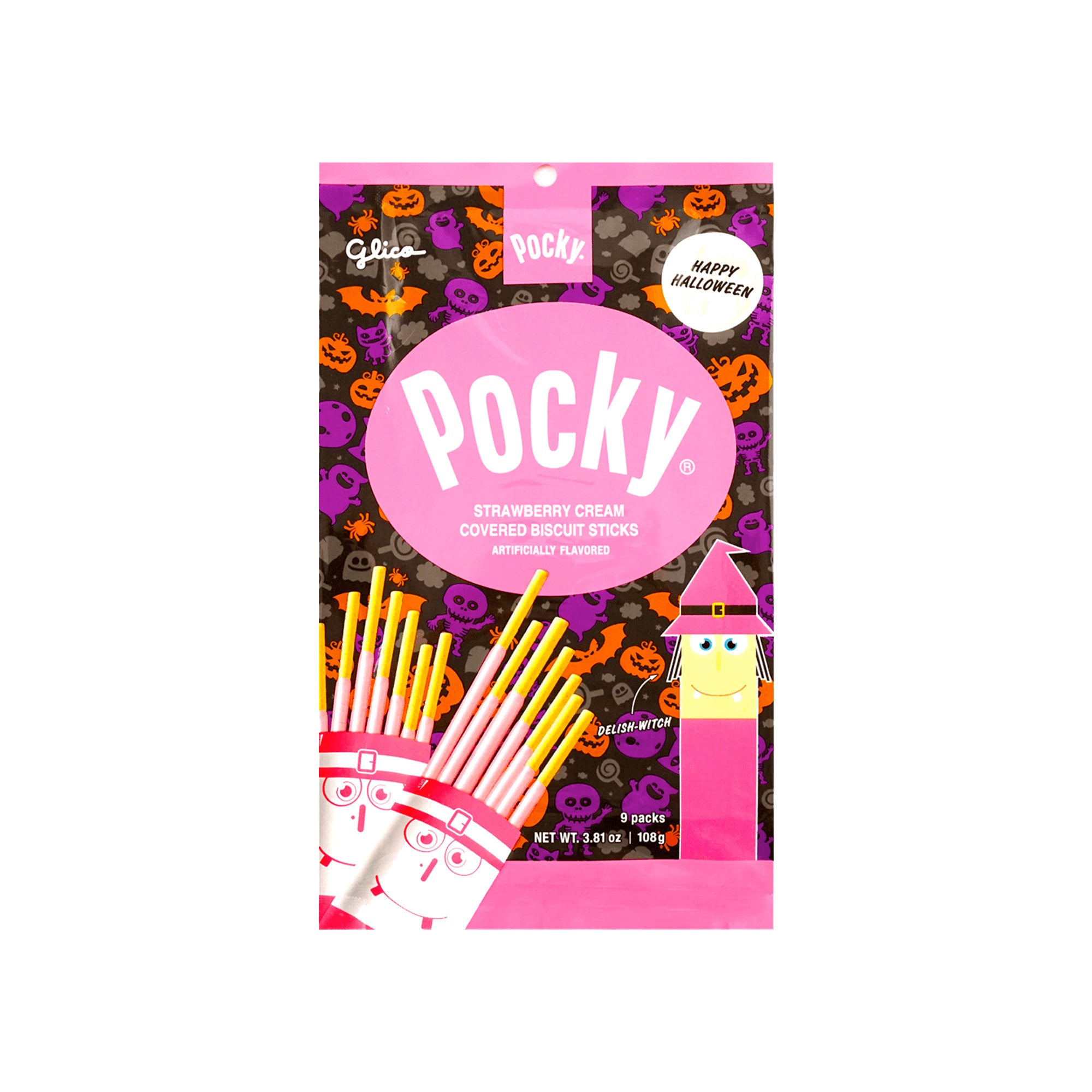 Pocky Halloween Strawberry Cream – 9 Packs (Japan)