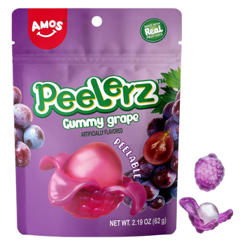 Amos Peelerz Gummy Grape 6 oz