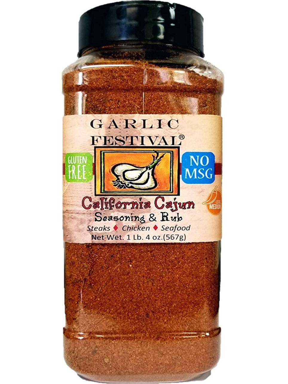 Seasoning California Cajun Garlic Festival Foods 1 lb 8