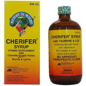 Cherifer Syrup – Vitamin Supplement with Chlorella Growth Factor, Taurine, & Lysine