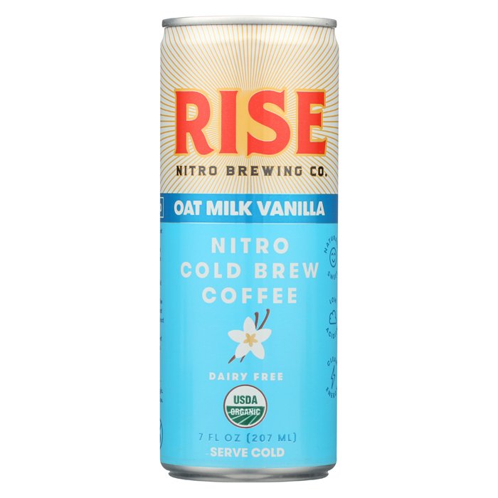 Rise Nitro Cold Brew Coffee – Vanilla Oat Milk Latte, 7 fl oz